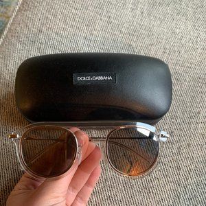 Dolce & Gabbana Clear Round Sunglasses (DG2169)